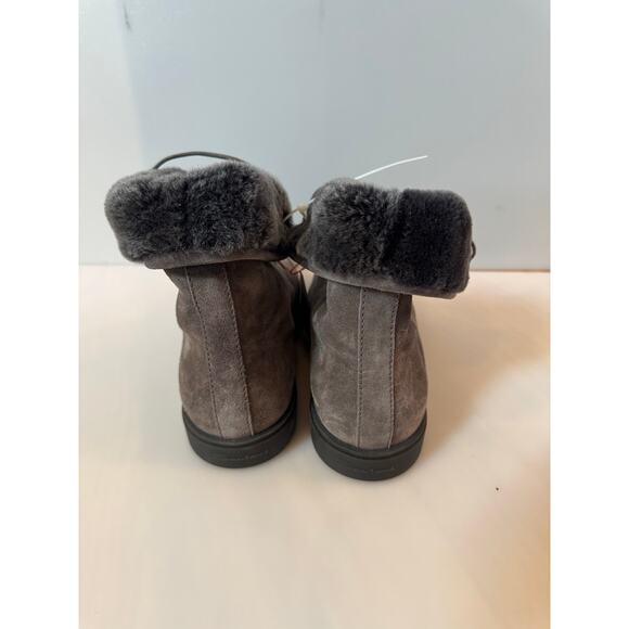 Santoni ankle fur-trim detail boots men’s size 8.5 (display model) - Picture 4 of 12